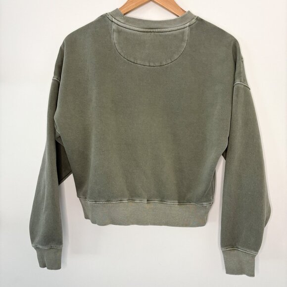 American Eagle Cropped Sweatshirt with Mesh Detail Size XS - Picture 5 of 7